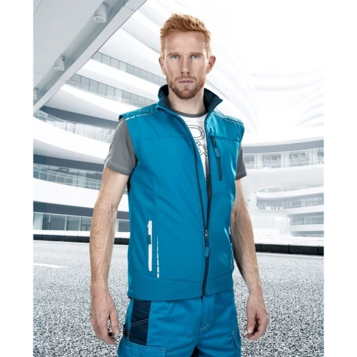 Kamizelka softshell VISION - niebieski - L