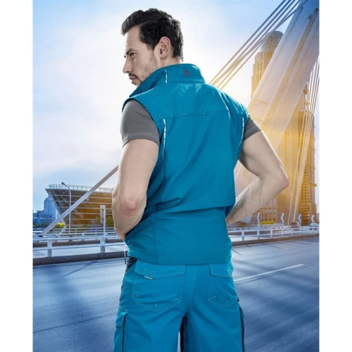 Kamizelka softshell VISION - niebieski - M