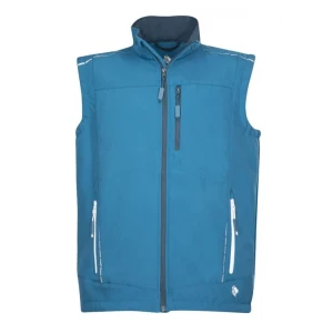 Kamizelka softshell VISION - niebieski - XL