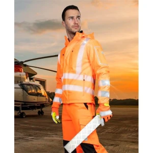 Kurtka softshell ostrzegawcza SIGNAL - pomarańczowy - L