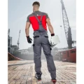 Spodnie ogrodniczki COOL TREND - szaro-czarny - 176-182cm - 46