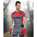 Spodnie ogrodniczki COOL TREND - szaro-czarny - 176-182cm - 56