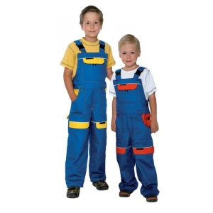 Spodnie ogrodniczki COOL TREND KIDS - niebiesko-żółty - 98