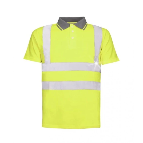 Koszulka polo HI-VIZ REF201 - żółty - XXXL