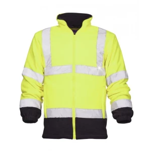 Bluza polarowa odblaskowa HI-VIZ REF401 - żółty - M