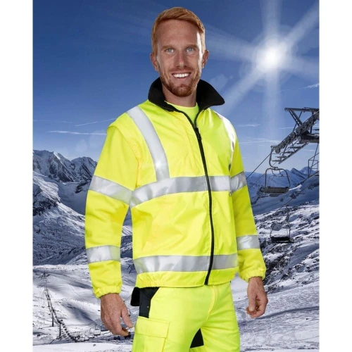 Kurtka HI-VIZ 4/1 - żółto-niebieski - M