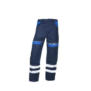Spodnie do pasa odblaskowe COOL TREND - granatowo-niebieski - 52