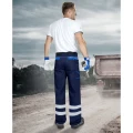 Spodnie do pasa odblaskowe COOL TREND - granatowo-niebieski - 64