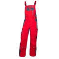 Spodnie ogrodniczki VISION 03 - czerwono-szary - 176-182cm - 56