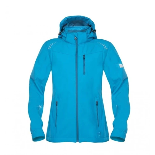 Kurtka softshell FLORET damska - turkusowy - XXL