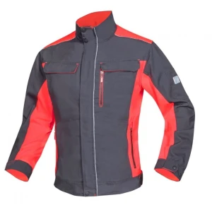 Bluza robocza NEON - szaro-czerwony - XS