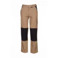 Spodnie do pasa męskie CANVAS 320  - khaki/czarny - 50