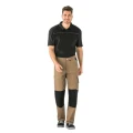 Spodnie do pasa męskie CANVAS 320  - khaki/czarny - 50