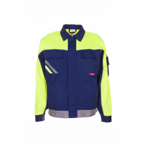 Bluza męska VISLINE V1 2413 - granatowy/żółty/cynkowy - 52