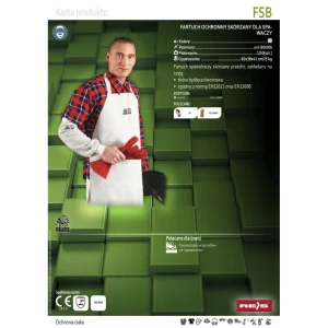 Fartuch spawalniczy skóra bydlęca FSB