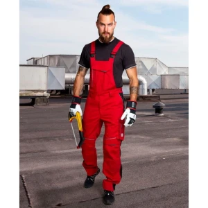Spodnie ogrodniczki URBAN+ - jasnoczerwony - 183-190cm - M