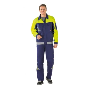 Bluza męska VISLINE V1 2413 - granatowy/żółty/cynkowy - 26