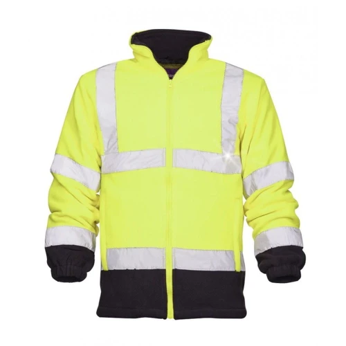 Bluza polarowa odblaskowa HI-VIZ REF401 - żółty - XL