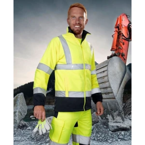 Bluza polarowa odblaskowa HI-VIZ REF401 - żółty - XXXXL