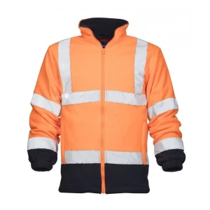 Bluza polarowa odblaskowa HI-VIZ REF402 - pomarańczowy - XL