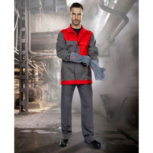 Bluza spawalnicza MATTHEW 01 - czarno-czerwony - 56