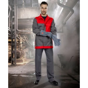 Bluza spawalnicza MATTHEW 01 - czarno-czerwony - 60