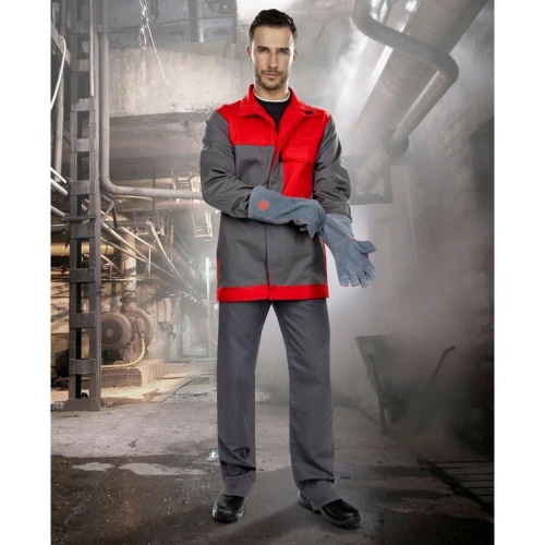 Bluza spawalnicza MATTHEW 01 - czarno-czerwony - 60