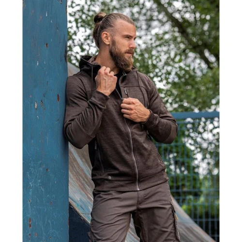 Bluza ARDON®3DBreathe melange - brązowy - 2XL