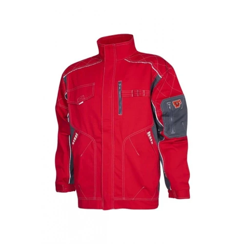 Bluza robocza VISION 01 - czerwono-szary - L