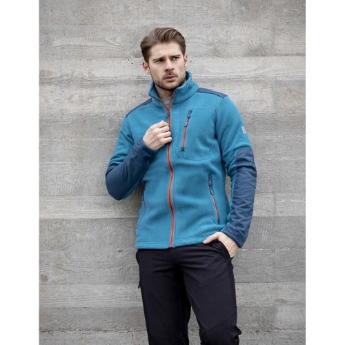 Bluza polarowa 4TECH - niebieski-petrol - L