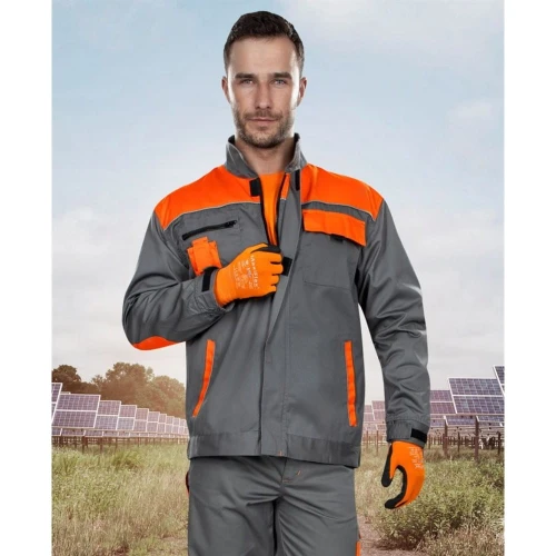 Bluza robocza 2STRONG - szaro-pomarańczowy - 48