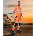 Spodnie ostrzegawcze do pasa PATROL - pomarańczowy - L