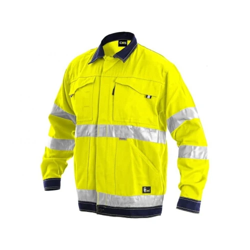 Bluza CXS NORWICH męska ostrzegawcza - żółto-niebieski - 58