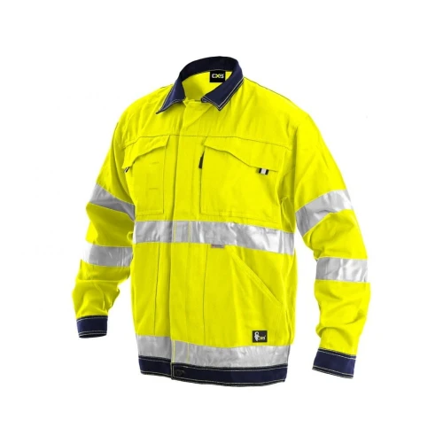 Bluza CXS NORWICH męska ostrzegawcza - żółto-niebieski - 60