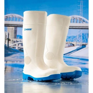 Buty gumowe WHITEFISH OB - biało-niebieski - 41