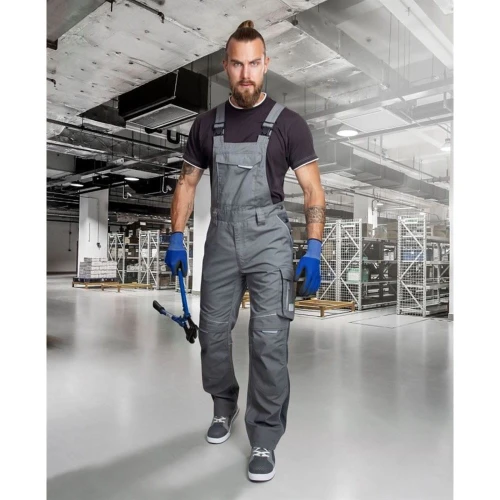Spodnie ogrodniczki URBAN+ - szary - 183-190cm - XXL