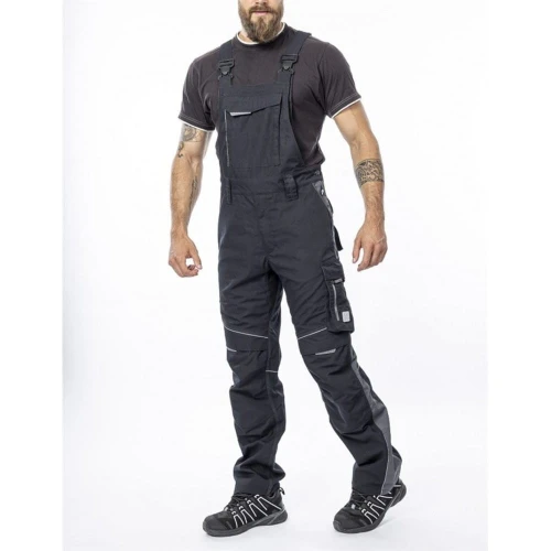 Spodnie ogrodniczki URBAN+ - czarno-szary - 183-190cm - M