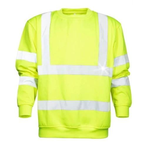 Bluza z pasami odblaskowymi REF301 HI-VIZ - zółty - XXXXL