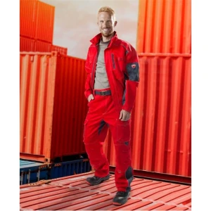 Bluza robocza VISION 01 - czerwono-szary - XXL