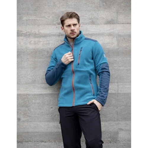 Bluza polarowa 4TECH - niebieski-petrol - S