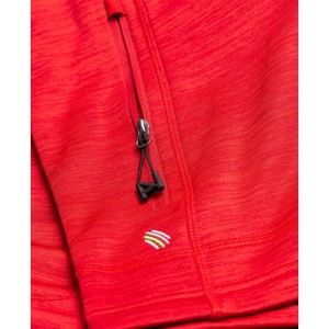 Bluza Breeffidry melange - czerwony - 3XL