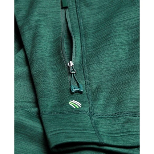 Bluza Breeffidry melange - zielony - 4XL