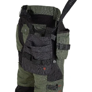 Spodnie robocze do pasa EREBOS green/black - 54