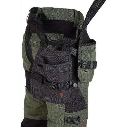 Spodnie robocze do pasa EREBOS green/black - 54