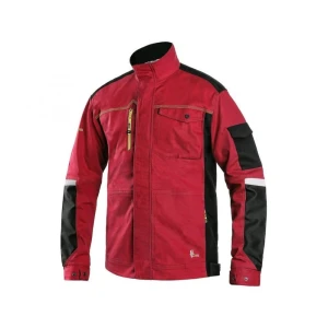 Bluza CXS STRETCH męska - czerwony-czarny - 64