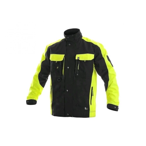 Bluza CXS SIRIUS BRIGHTON męska skrócona 170-176cm - czarno-żółty - 48