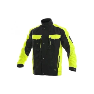 Bluza CXS SIRIUS BRIGHTON męska skrócona 170-176cm - czarno-żółty - 54