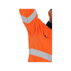 Bluza CXS HALIFAX męska ostrzeg. z siatką - pomarańczowo-niebieski - 58