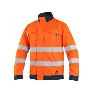 Bluza CXS HALIFAX męska ostrzeg. z siatką - pomarańczowo-niebieski - 48