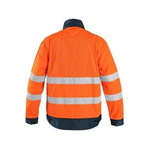 Bluza CXS HALIFAX męska ostrzeg. z siatką - pomarańczowo-niebieski - 50
